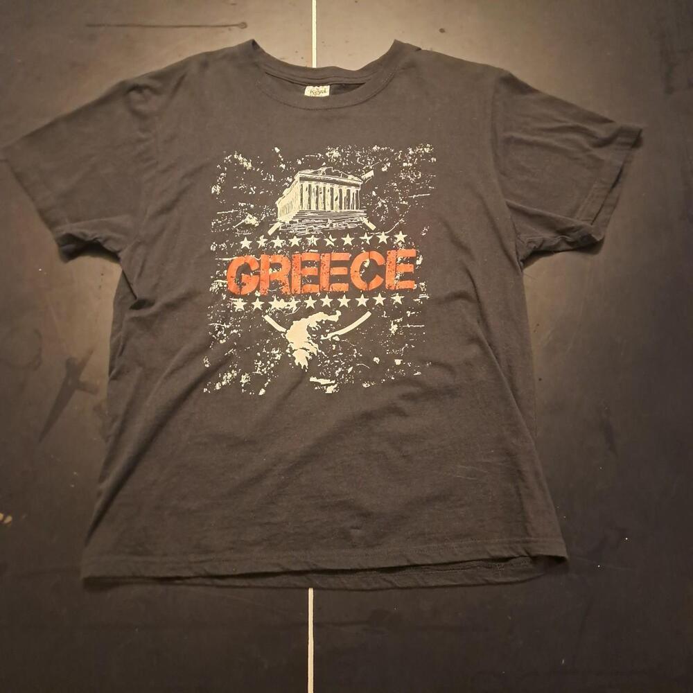 Key Men's Black and Grey T-shirt